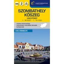 Szombathely-1:16 500,-Kőszeg -1:10 000,-keményborítós-várostérkép -(+Vas vármegye térképe)