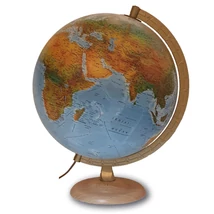 Cartographia Földgömb 30 cm - világító, duó, fatalpas 5708017002875