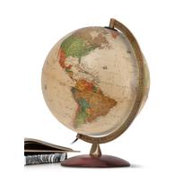 Cartographia Földgömb ANTIQUUS - fatalpas,világító, antik, angol nyelvű 8000623002889