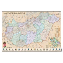 Cartographia Antik Magyarország 1876 / Magyarország járásai könyöklő - Stiefel 5998504311942