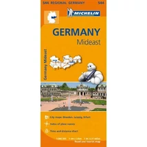 Cartographia Németország régiótérkép (Kelet): Türingia, Szászország (Michelin 0544) 9782067183636