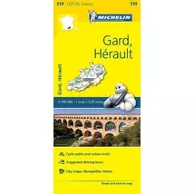 Cartographia Gard, Herault - Franciaország résztérkép (Michelin 0339) 9782067210660