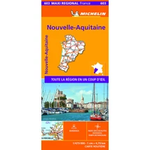 Cartographia Nouvelle-Aquitaine / Franciaország régiótérkép (Michelin 603) 9782067242555
