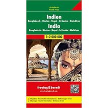 Cartographia India-Banglades-Bhután-Nepál-Sri Lanka tkp. AK179 (Freytag) 9783707913897