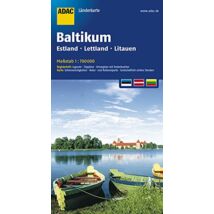 Cartographia Balti országok térképe (Észtország, Lettország, Litvánia) - ADAC 9783826410598