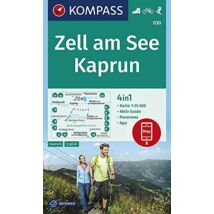 Cartographia Zell am See / Kaprun + Aktiv Guide: 4in1 Turistatérkép 9783990445648