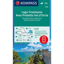 Cartographia K 2463 Lago Trasimeno, Area Prottetta Val d'Orcia turistatérkép 9783990446164