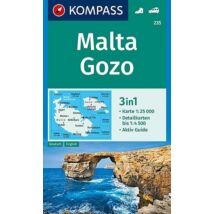 Cartographia K 235 Málta és Gozo turistatérkép 9783990446416