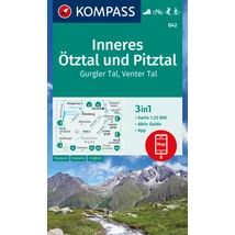 Cartographia K 042 Inneres Ötztal, Pitztal, Gurgler Tal, Venter Tal turistatérkép 9783991218777