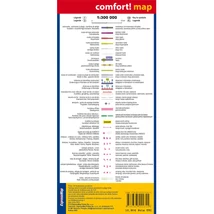 Cartographia Horvátország és Montenegró, Adria part Comfort térkép 9788383555355