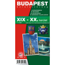 Cartographia Budapest XIX . és XX. kerületének térképe - T.Press 9789639113190