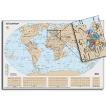 Cartographia Föld országai, kaparós világtérkép arany 84 x 57 - Stiefel 9789639939806