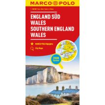 Cartographia Anglia déli rész, Wales térkép-Marco Polo-9783575016980