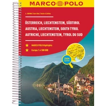 Cartographia Ausztria, Lichtenstein, Dél-Tirol atlasz-9783575016607