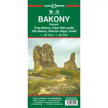 Cartographia Bakony (nyugat) turistatérkép 1:40.000/80.000 - Öreg-Bakony, Pápai-Bakonyalja, Déli-Bakony, Malmok völgye, Somló 9786155864155