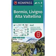 Cartographia K 96 Bormio - Livigno - Alta Valtellina turistatérkép 9783990446294