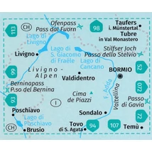 Cartographia K 96 Bormio - Livigno - Alta Valtellina turistatérkép 9783990446294