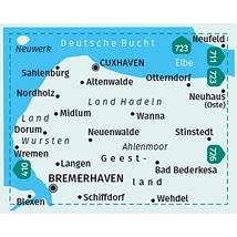 Cartographia K 400 Bremerhaven, Cuxhaven turistatkp. 1:50 000/1:25 000 9783990446089