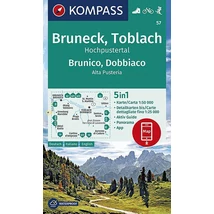 Cartographia K 57 Bruneck / Toblach / Hochpustertal turistatérkép 9783990447086