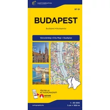 Cartographia Budapest Extra (keményborítós) térkép 9789636800284
