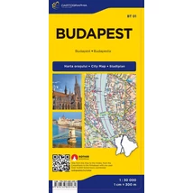 Cartographia Budapest Extra (keményborítós) térkép 9789636800284