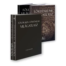 Cartographia Földrajzi + Történelmi világatlaszok fekete DÍSZDOBOZBAN -Új kiadások-5999570430353