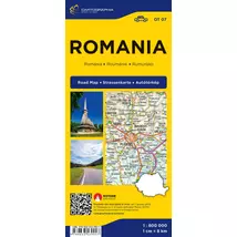 Cartographia Románia autótérkép 9789633539927