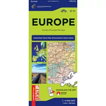 Cartographia Európa Comfort térkép (laminált) 9789636800024