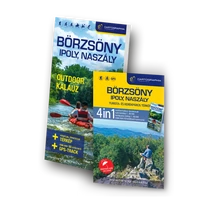Cartographia Börzsöny, Ipoly, Naszály 4in1 outdoor kalauz + Pilis és Visegrádi hegység 4in1 - vízálló turista- és kerékpáros térképpel + AJÁNDÉK Mátra 3in1