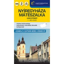 Nyíregyháza, Mátészalka keményborítós várostérkép Cartographia