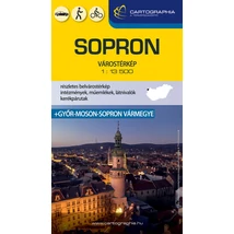Sopron keményborítós várostérkép Cartographia