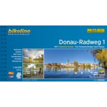 Cartographia Duna kerékpáros kalauz 1. Donaueschingen Passau (német) 9783850007993