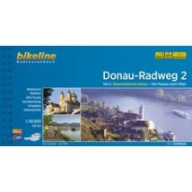 Cartographia Duna kerékpáros kalauz 2. Passau - Bécs (német) 9783850007726