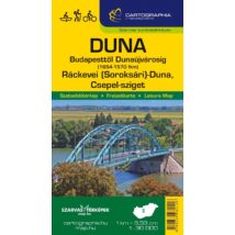 Cartographia Csepel-sziget, Duna (Bp.-Dunaújváros) biciklis, vízisport-, turista- és horgásztérkép 9789639982116