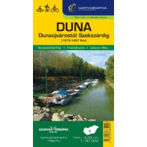 Cartographia Duna (Dunaújvárostól Szekszárdig) biciklis, vízisport-, turistatérkép-9786155864056