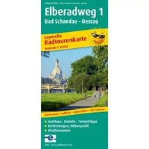 Cartographia Elba kerékpáros térkép 1 - Bad Schandau - Dessau -9783899204483