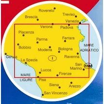 Cartographia Olaszország résztérkép 1:200 000- Emilia Romagna 9783829739788
