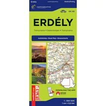 Cartographia Erdély Comfort LAMINÁLT térkép 1:550 000 9789636800062