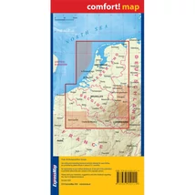 Cartographia Benelux államok Comfort térkép 9788383550114