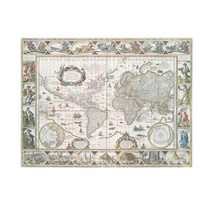 Nova totius terrarum világtérkép, falitérképp 56x45 cm - könyöklő