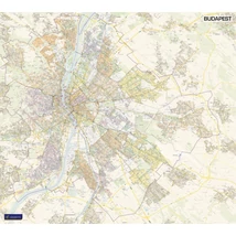 Cartographia Budapest falitérkép - választható méret és kivitel 2000000008776