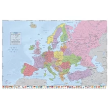 Cartographia Európa politikai falitérkép 91,5x61 cm - hablapos 