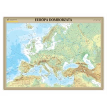 Cartographia Európa domborzata falitérkép - választható méret és kivitel