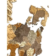 Cartographia Európa 3D fa puzzle falitérkép 110x108 cm - mix (magyar)