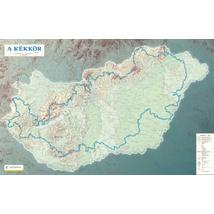 Cartographia Kéktúra tervező falitérkép falitérkép - választható méret és kivitel