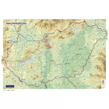 Cartographia Magyarország domborzata falitérkép - választható méret és kivitel