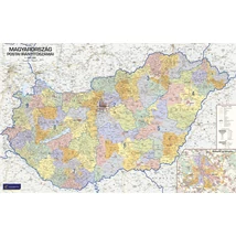 Cartographia Magyarország postai irányítószámai I.  falitérkép - választható méret és kivitel