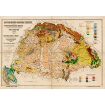 Cartographia Magyarország geológiai térképe (1896) falitérkép -9789633539569