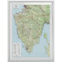 Cartographia Isztria dombortérkép 55*74 cm - HM 9780000004710