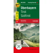 Cartographia Felső-Bajorország - Tirol- Dél-Tirol motoros térkép (MK0269) - Freytag-9783707919813